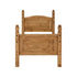 Corona 3FT Bed High Foot End - Distressed Waxed Pine